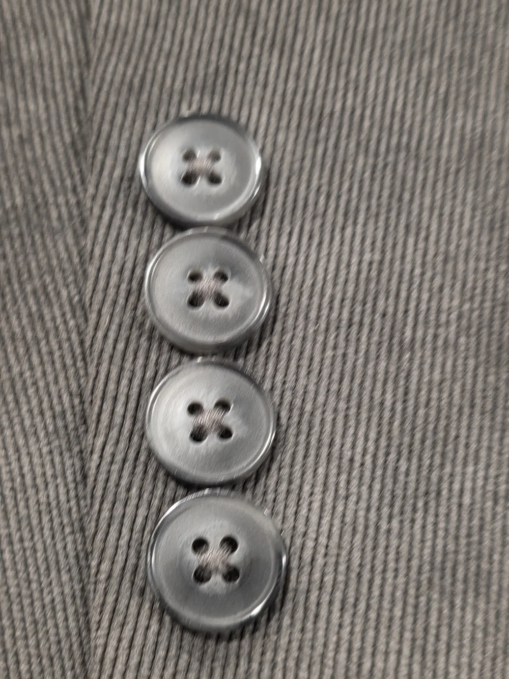 48L Men's Calvin Klein Gray Corduroy Blazer 2 Button Sport Coat